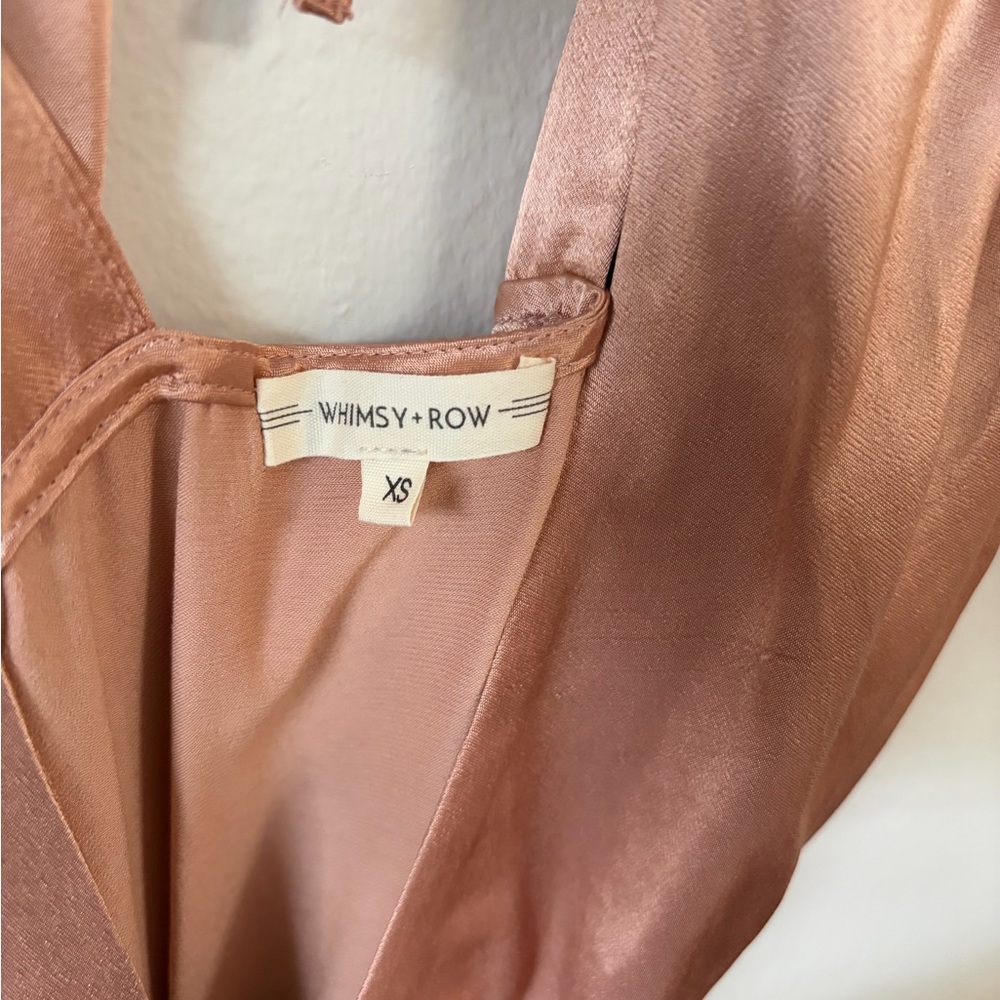 Whimsy + Row Rose Satin Dress